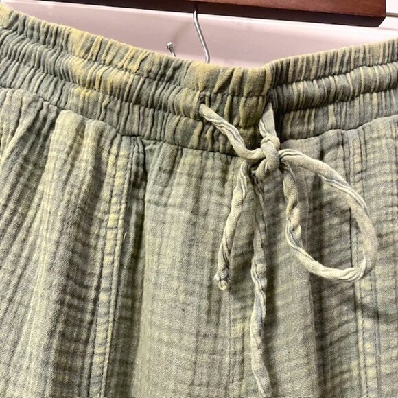 NWT New In Cotton Cargo Joggers Pull On Pants Green Size Large - Picture 10 of 16